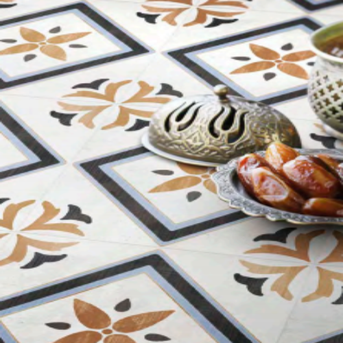 Xclusive Paint vloer- en wandtegel decor Fiore 20,5 x 20,5 cm