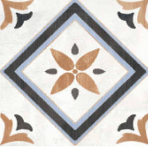 Xclusive Paint vloer- en wandtegel decor Fiore 20,5 x 20,5 cm