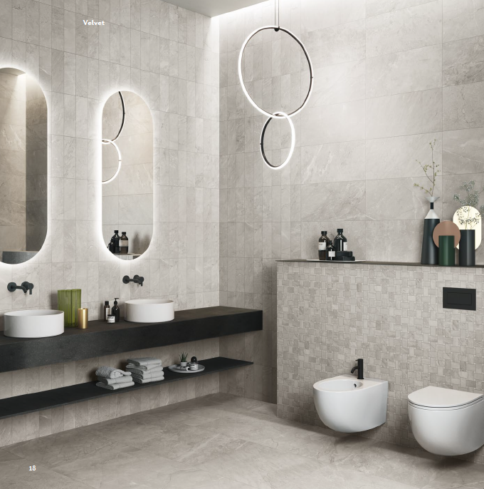 Edimax Velvet vloer- en wandtegel beige
