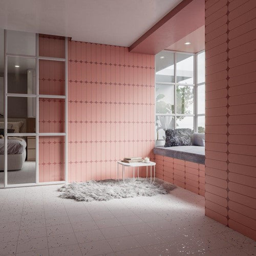 Wow Grace Oval wandtegel Blush mat 7,5 x 30 cm