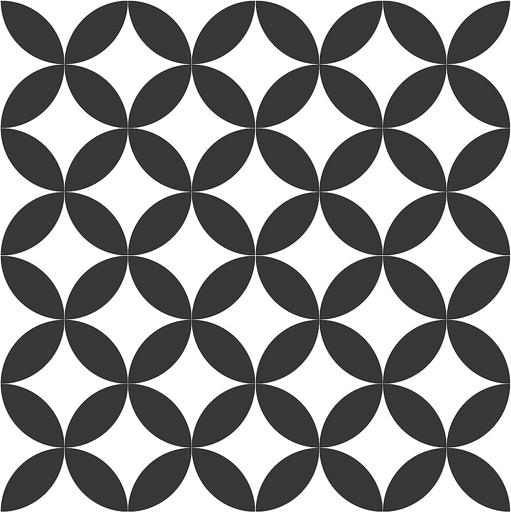 Xclusive Black & White vloer- en wandtegel decor Illusion 20,5 x 20,5 cm