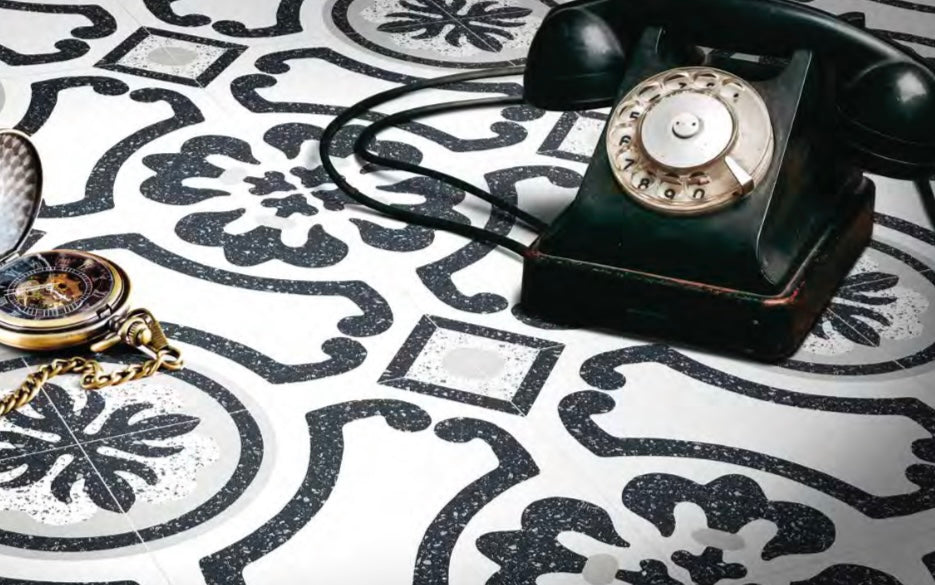 Xclusive Retro vloer- en wandtegel decor Colonial 20,5 x 20,5 cm