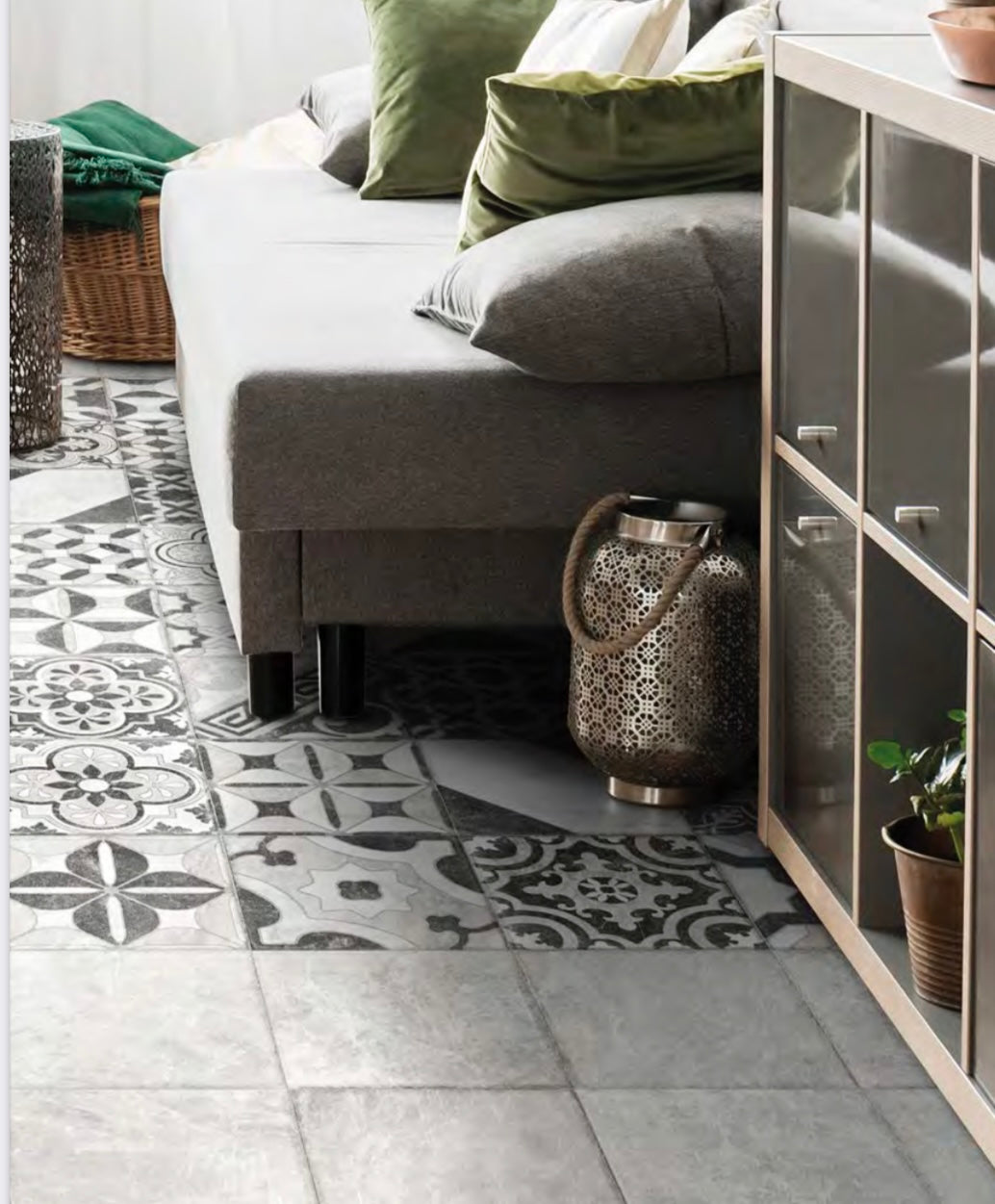 Xclusive Timeless vloer- en wandtegel decor Grey 20,5 x 20,5 cm