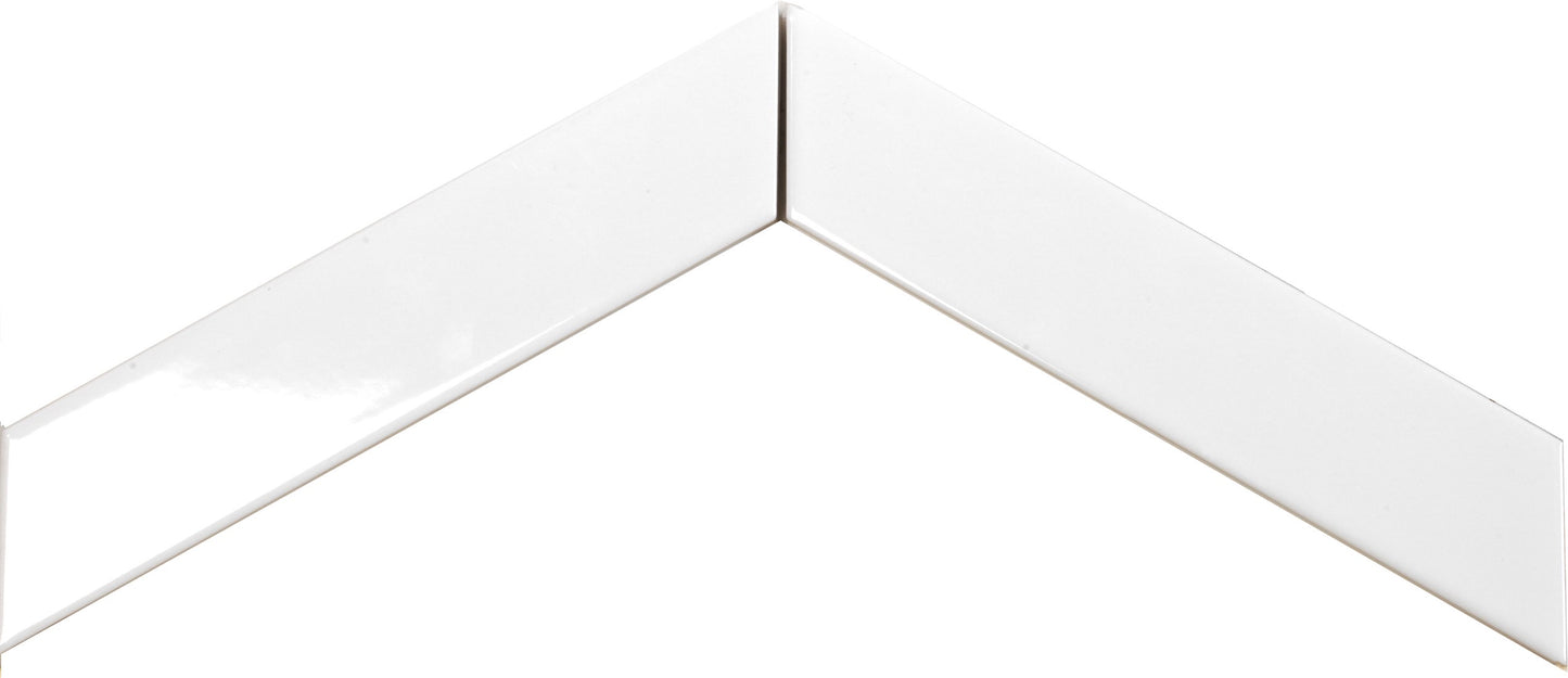 Tonalite Arrow wandtegel Gesso glans (A+B) 5 x 23 cm