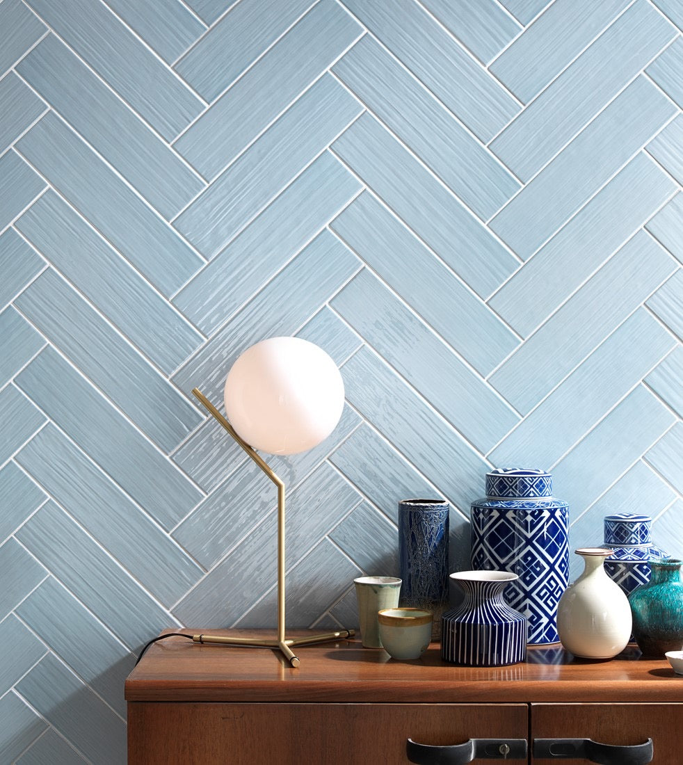 Tonalite Paintboard wandtegels Turchese glans 10 x 40 cm