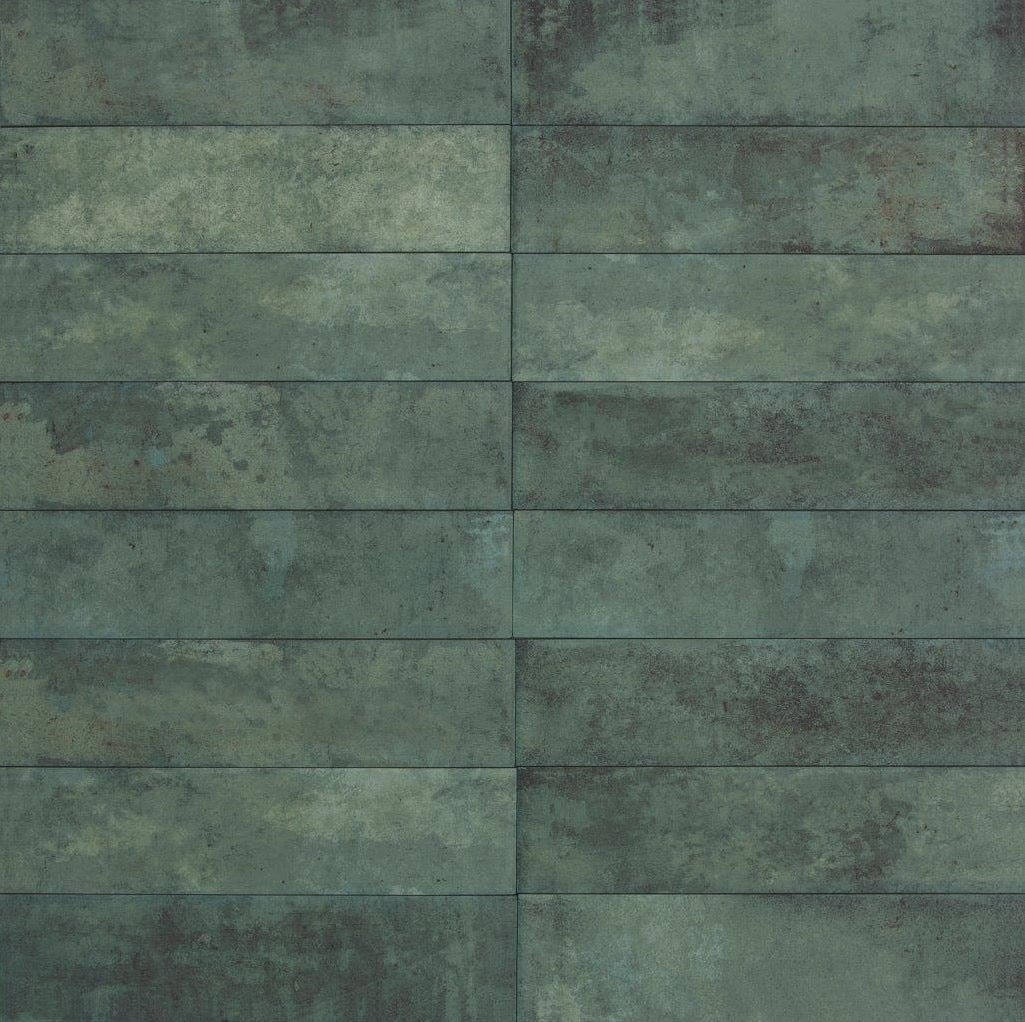 Tonalite Safari wandtegels Verde mat 7 x 28 cm