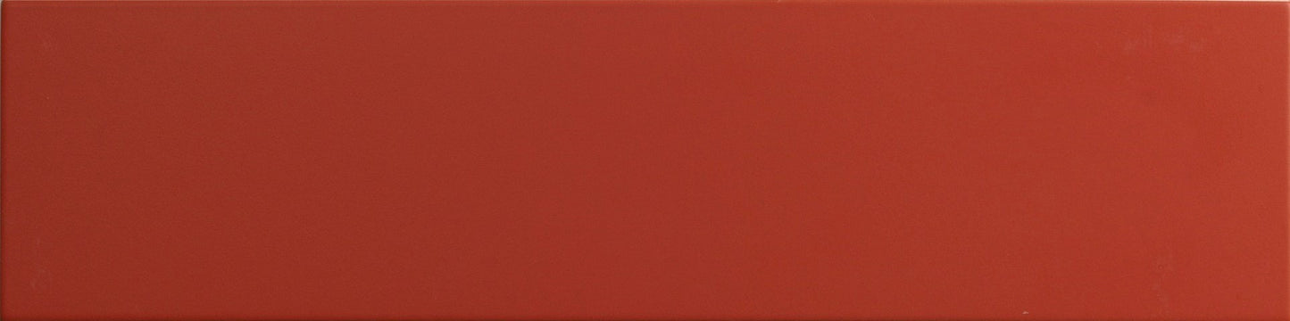 Tonalite Scandi wandtegel Rosso mat 10 x 40 cm