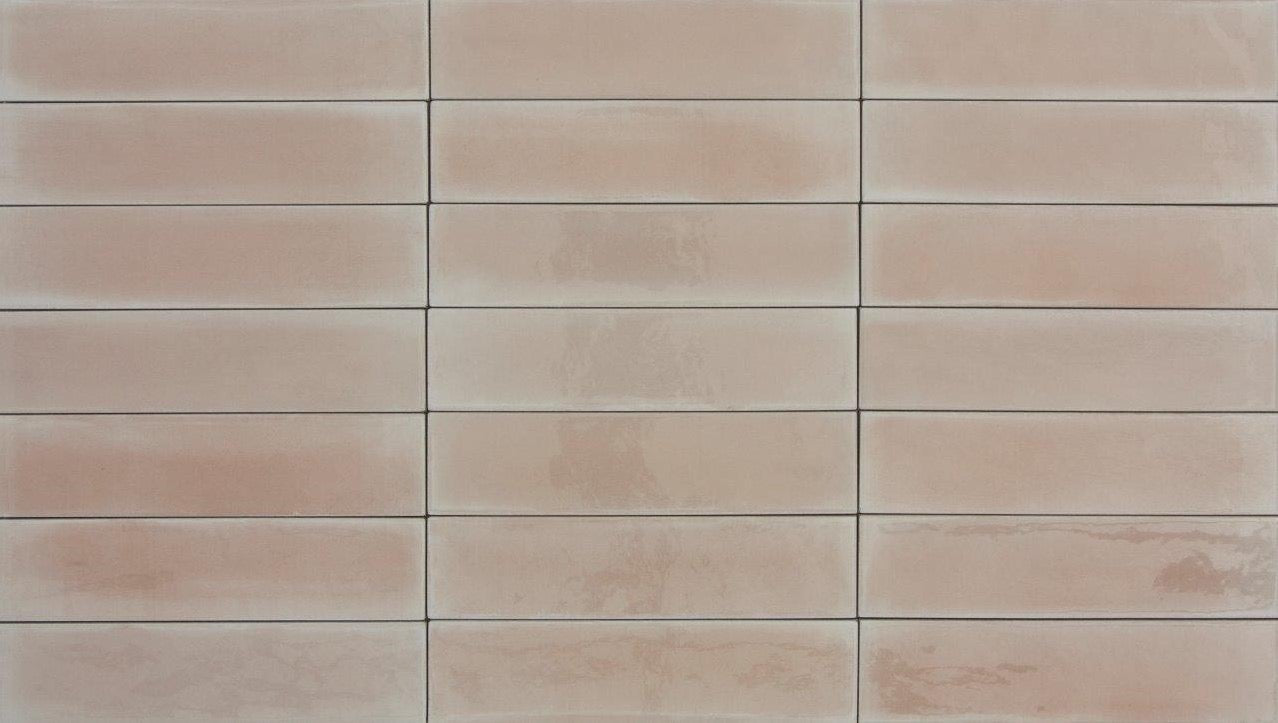 Tonalite Summery wandtegel Rosa glans 6 x 25 cm