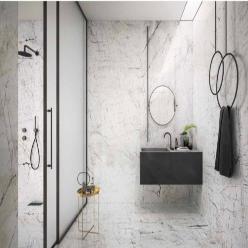 Keope Eclectic Mistique White gepolijst Slab 120 x 278 cm