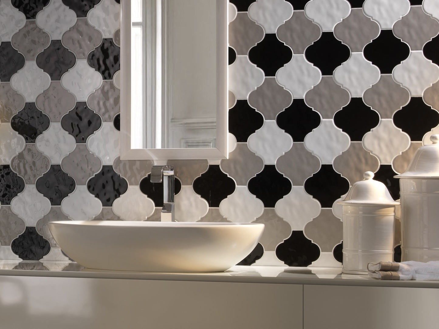 Tonalite Arabesque Satin Lino wandtegel 14,5 x 14,5 cm