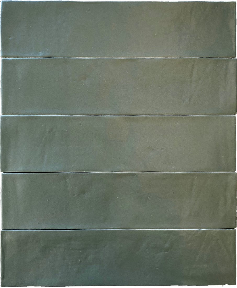 Revoir Paris Provence wandtegel Petrol 6,2 x 25 cm