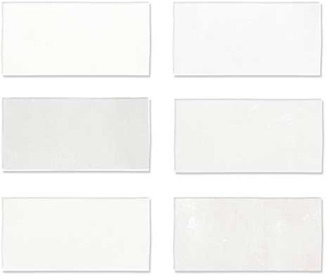 Wow Fez wandtegel White mat 6,2 x 12,5 cm