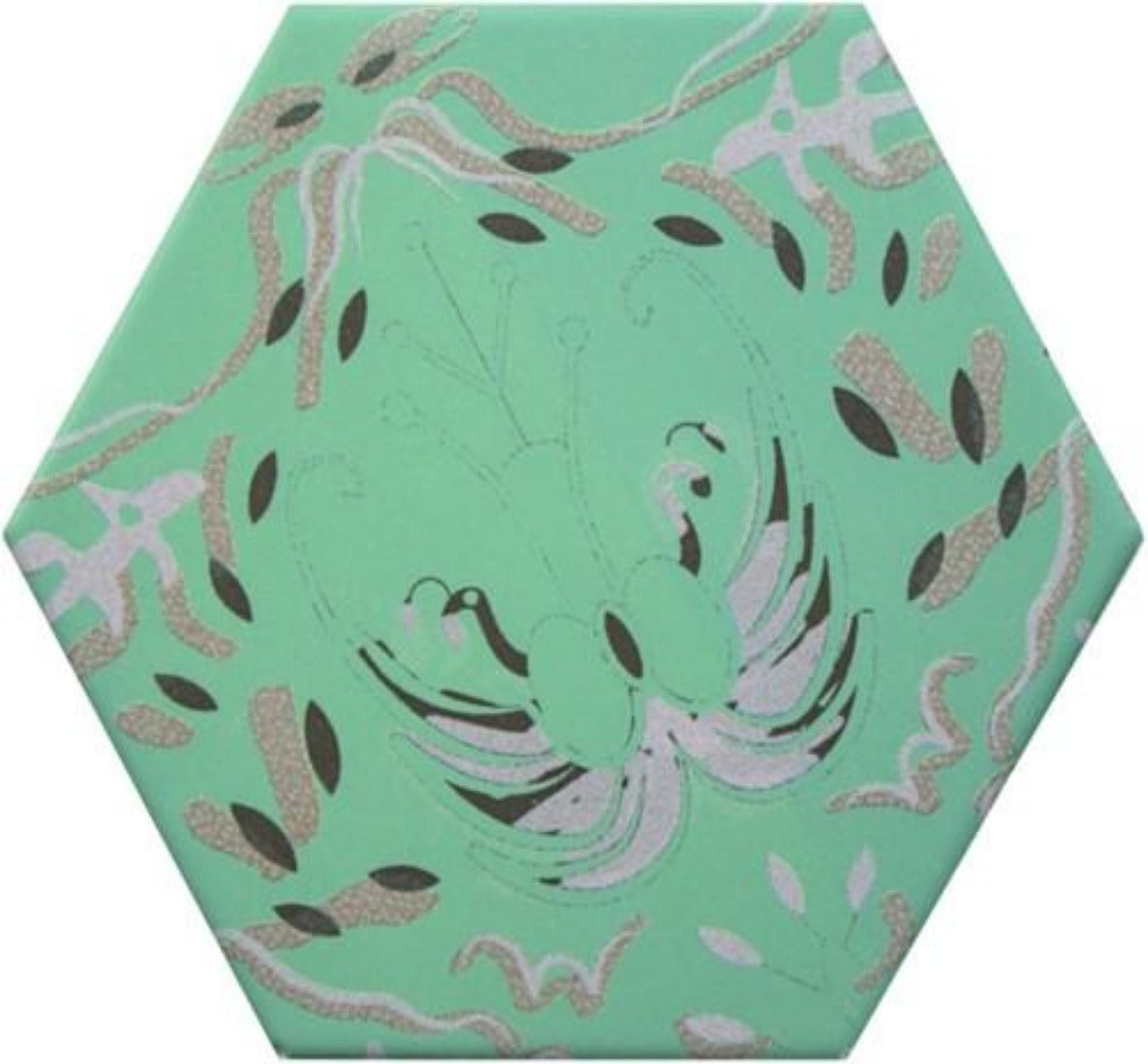 Marrakech Good Vibes vloer- en wandtegel decor hexagon 14 x 16 cm