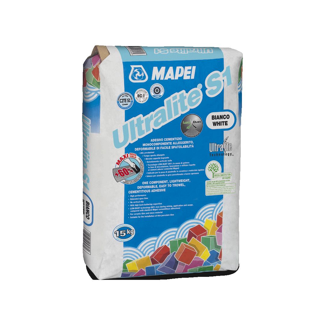 Mapei Ultralite S1 tegellijm grijs 15 kg