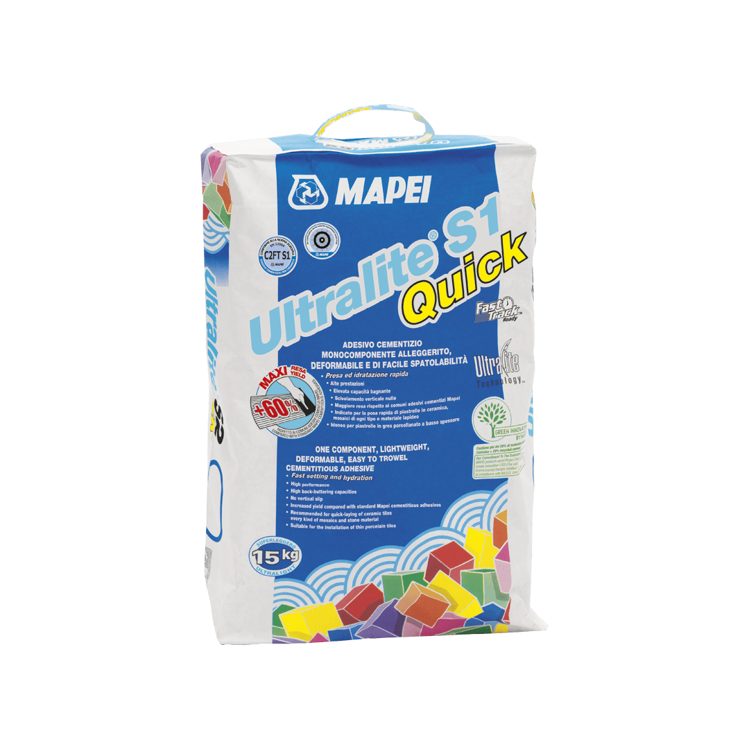 Mapei Ultralite S1 Quick tegellijm grijs 15 kg