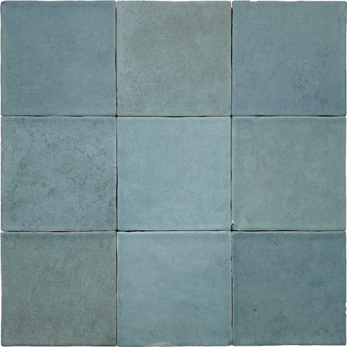 Revoir Paris Atelier wandtegel Turquoise mat 13,8 x 13,8 cm