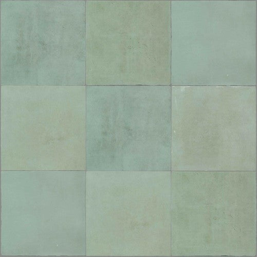 Revoir Paris Atelier wandtegel Vert d'Eau mat 13,8 x 13,8 cm