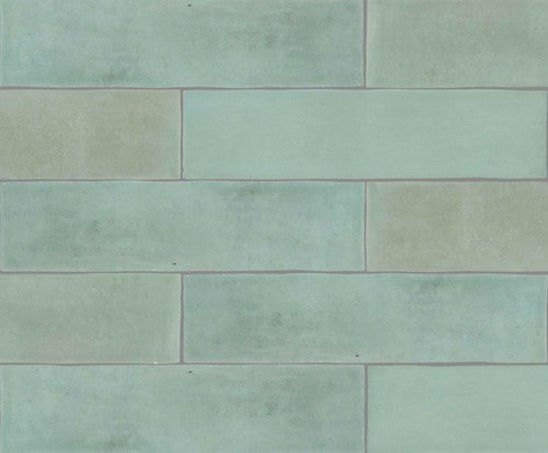 Revoir Paris Atelier wandtegel Vert d'Eau mat 6,2 x 25 cm