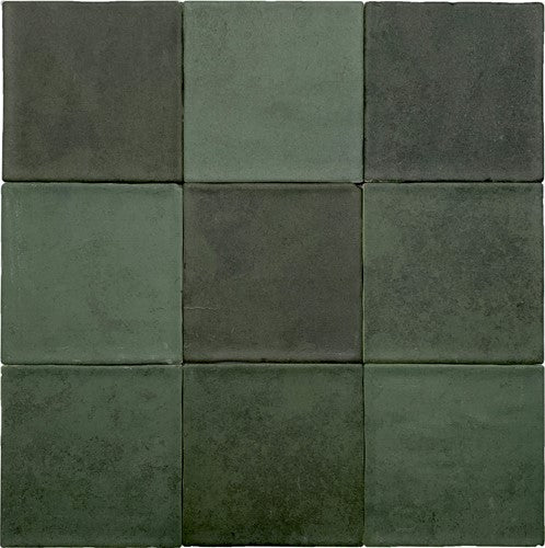 Revoir Paris Atelier wandtegel Vert Emeraude mat 13,8 x 13,8 cm