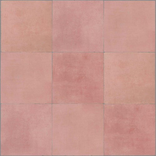 Revoir Paris Atelier wandtegel Vieux Rose mat 10 x 10 cm