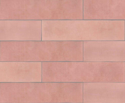 Revoir Paris Atelier wandtegel Vieux Rose mat 6,2 x 25 cm