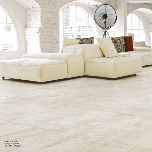 Unicom Starker Icon vloer- en wandtegel Bone White