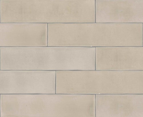 Revoir Paris Atelier wandtegel Taupe mat 6,2 x 25 cm