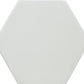 Tonalite Lingotti wandtegel hexagon Bianco mat 14 x 16 cm
