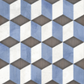 Xclusive Paint vloer- en wandtegel decor Cubi 20,5 x 20,5 cm
