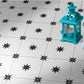 Xclusive Black & White vloer- en wandtegel decor Orion 20,5 x 20,5 cm