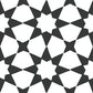 Xclusive Black & White vloer- en wandtegel decor Andromeda 20,5 x 20,5 cm