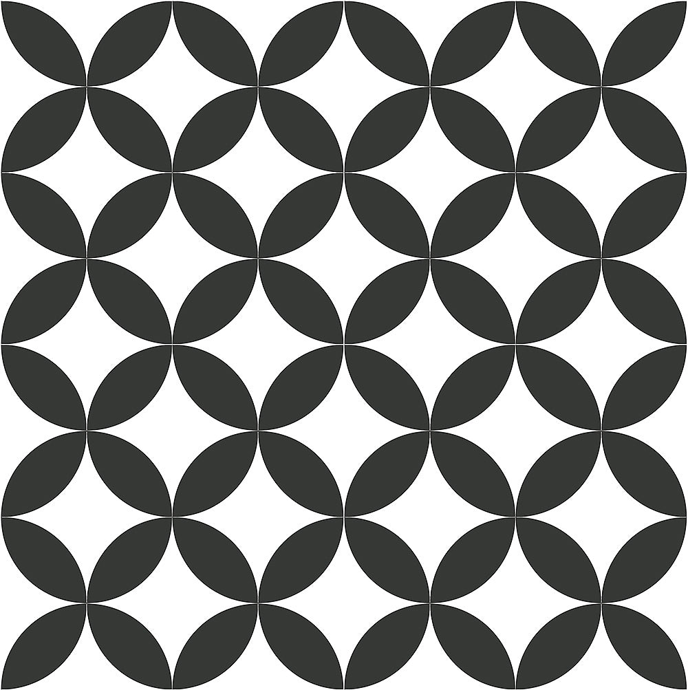 Xclusive Black & White vloer- en wandtegel decor Illusion 20,5 x 20,5 cm