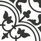 Xclusive Black & White vloer- en wandtegel decor Liberty 20,5 x 20,5 cm
