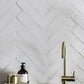 Tonalite Crayon wandtegel Bianco mat 7,5 x 30 cm
