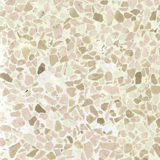 Ecostone Retro-Style Terrazzo Avorio XL EM-1078 vloertegel 40 x 40 cm