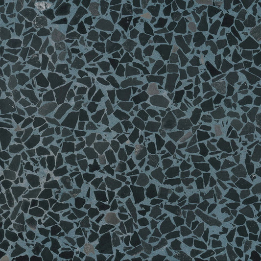 Ecostone Retro-Style Terrazzo Deep Blue EM-0616 vloertegel 40 x 40 cm