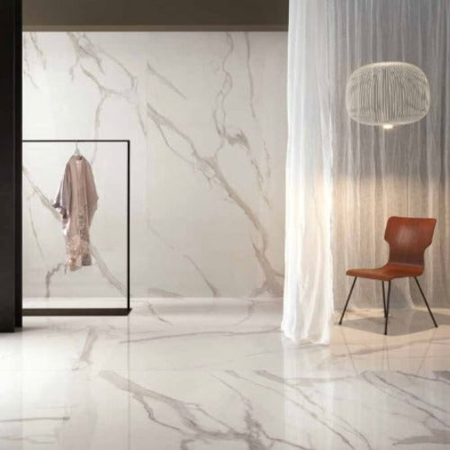 Keope Elements Lux Calacatta Gold gepolijst Slab 120 x 278 cm