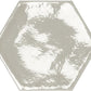 Memories Dawn Smoke Crackled hexagon wandtegel 12 x 13 cm