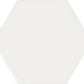 Memories Kisses White hexagon wandtegel 12 x 13 cm