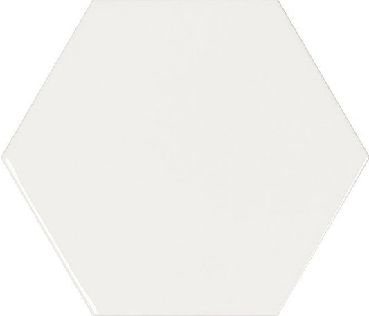 Memories Kisses White hexagon wandtegel 12 x 13 cm