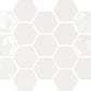 Memories Kisses White hexagon wandtegel 12 x 13 cm
