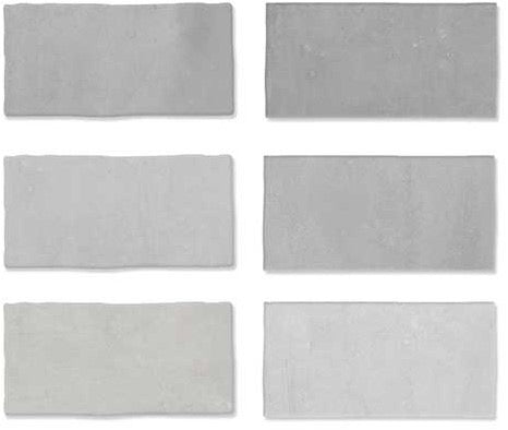 Wow Fez wandtegel Grey mat 6,2 x 12,5 cm