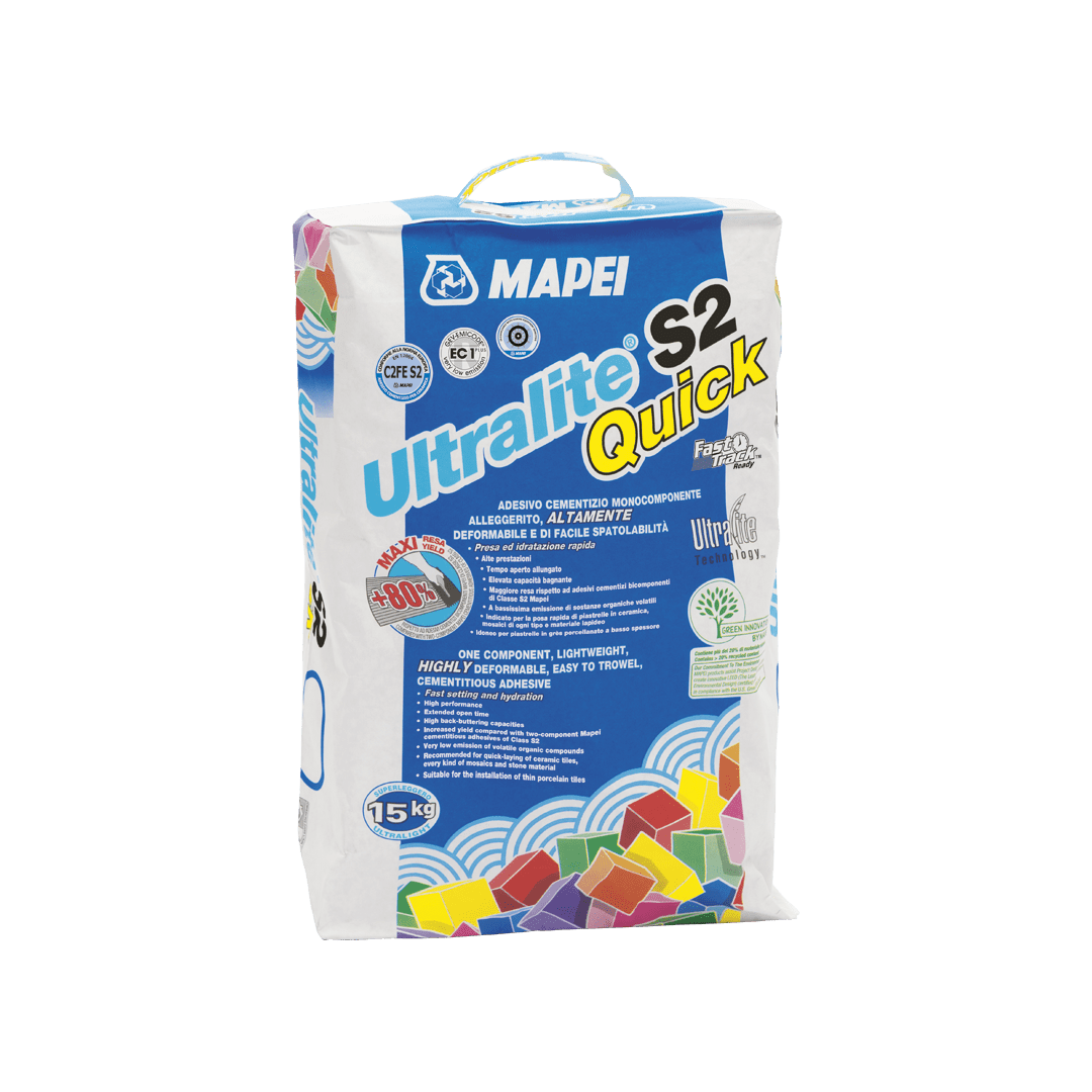 Mapei Ultralite S2 Quick tegellijm grijs 15 kg