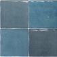 Revoir Paris Atelier wandtegel Turquoise glans 10 x 10 cm