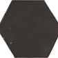 Wow Zellige Hexa wandtegel Graphite glans 10,8 x 12,4 cm